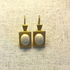 ✨ Gold Tone Stone Drop Earrings